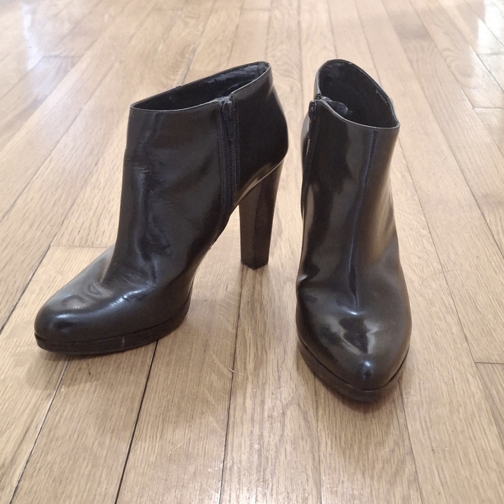 Chocolate Brown Ankle Boots, Nine West Sz 8.5